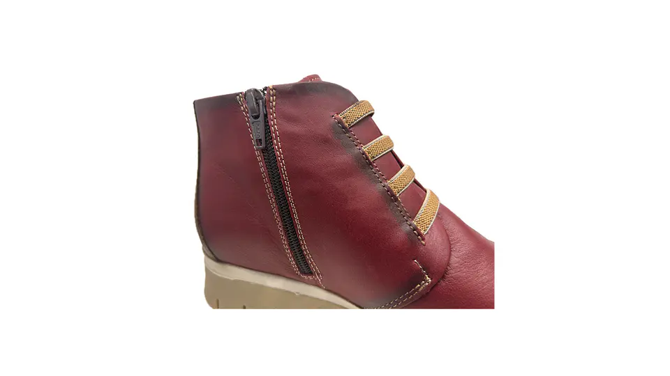 Bota Raso Elásticos Zip conforto 3