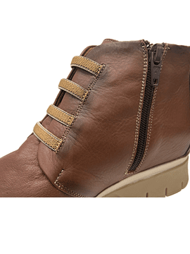 Bota Raso Elásticos Zip conforto