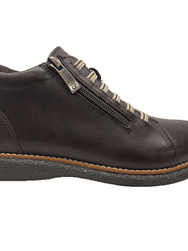 Bota Raso elásticos e zip conforto