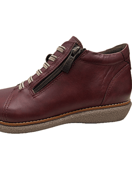 Bota Raso elásticos e zip conforto