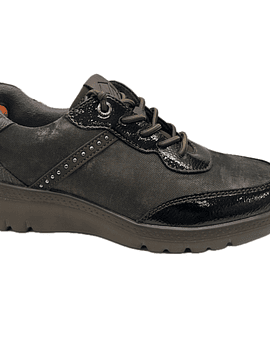 Sapato atacadores elásticos conforto