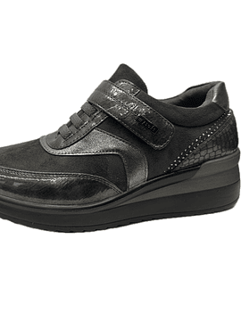 Sapato atacadores e velcro conforto