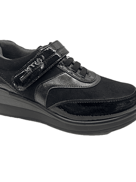 Sapato atacadores e velcro conforto