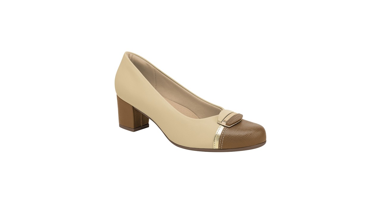 Sapato salto baixo conforto