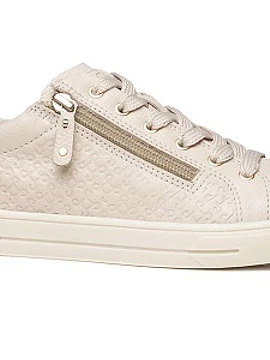 Desportivo raso zip e atacadores conforto