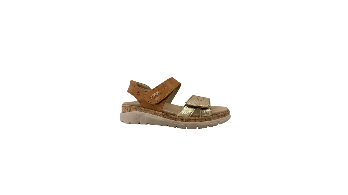 Sandália SUAVE rasa velcro 1