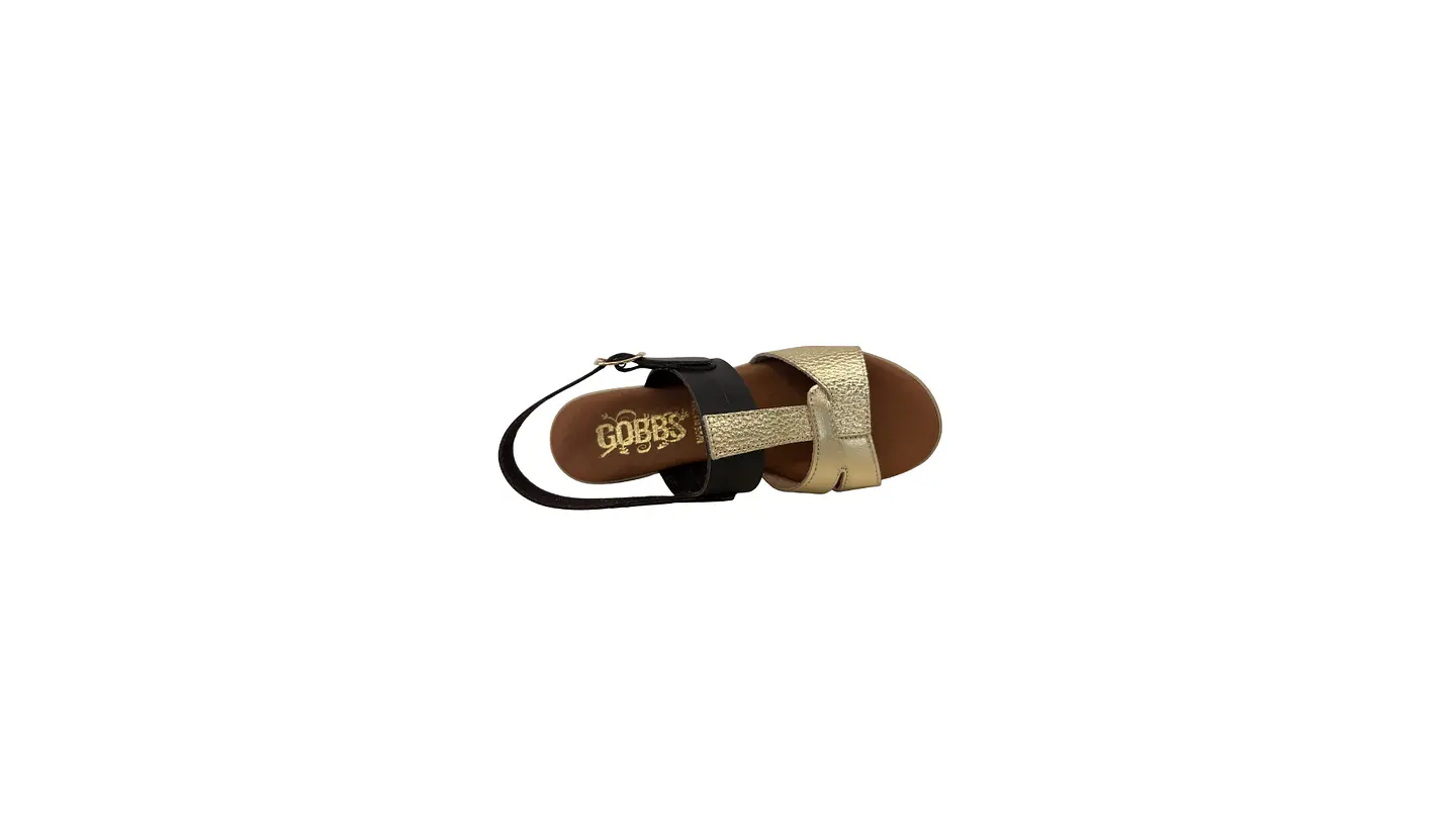 Sandália GOBBS cunha velcro 3