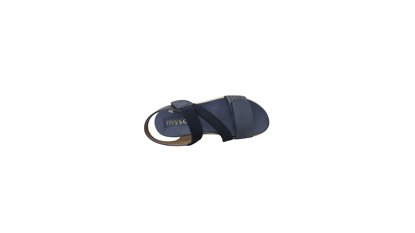 Sandália MYSOFT conforto rasa velcro 2