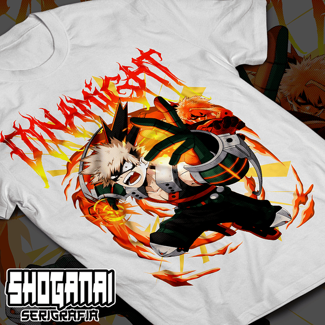 Katsuki Bakugo / Dynamight - Boku No Hero BNH07 / Polera manga corta