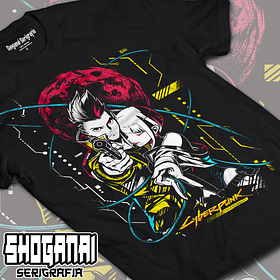 Lucy y David - Cyberpunk Edgerunners CPE03 / Polera manga corta