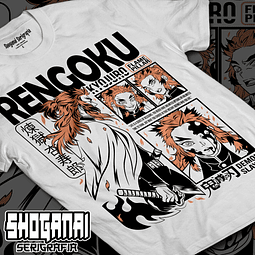 Kyojuro Rengoku - Kimetsu No Yaiba KNY11 / Polera manga corta