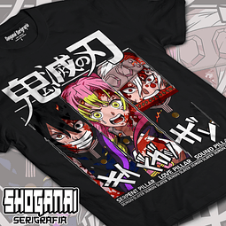 Obanai, Mitsuri y Uzui - Kimetsu No Yaiba KNY19 / Polera manga corta