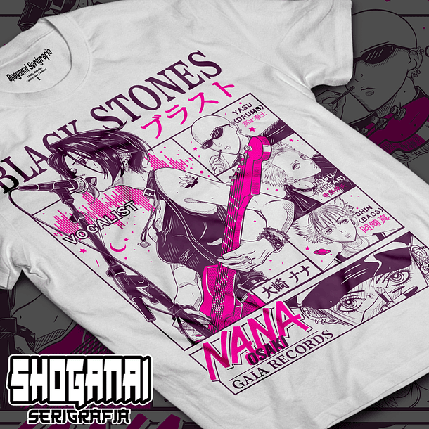 Black Stones - Nana NANA01 / Polera manga corta 1