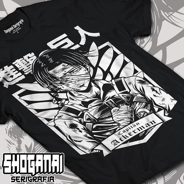 Levi Ackerman - Shingeki No Kyojin SNK02 / Polera manga corta