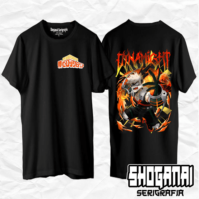 Katsuki Bakugo / Dynamight - Boku No Hero BNH07 / Polera manga corta