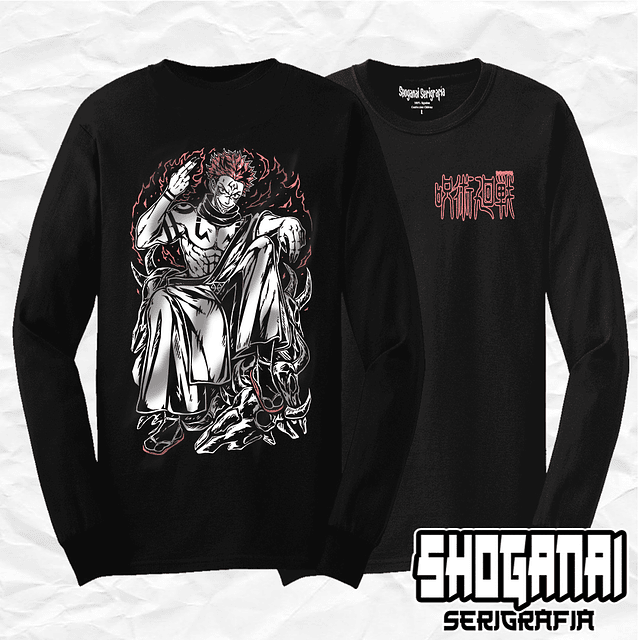 Ryomen Sukuna - Jujutsu Kaisen JJK10 / Polera manga larga