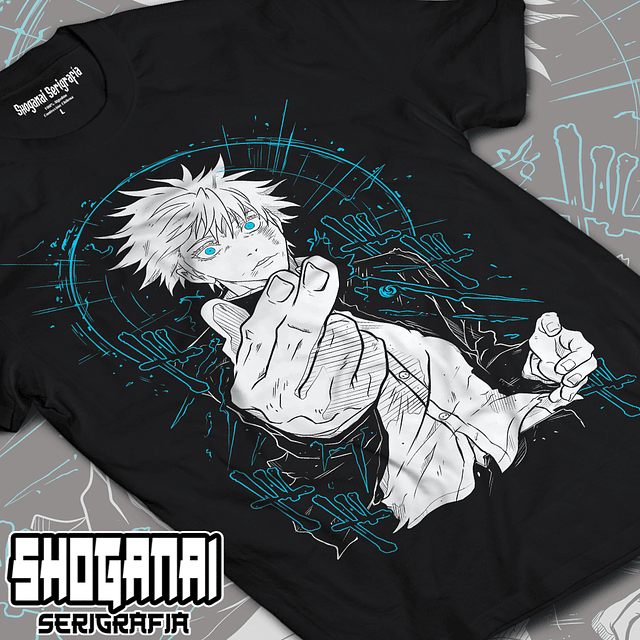 Satoru Gojo - Jujutsu Kaisen JJK13 / Polera manga corta