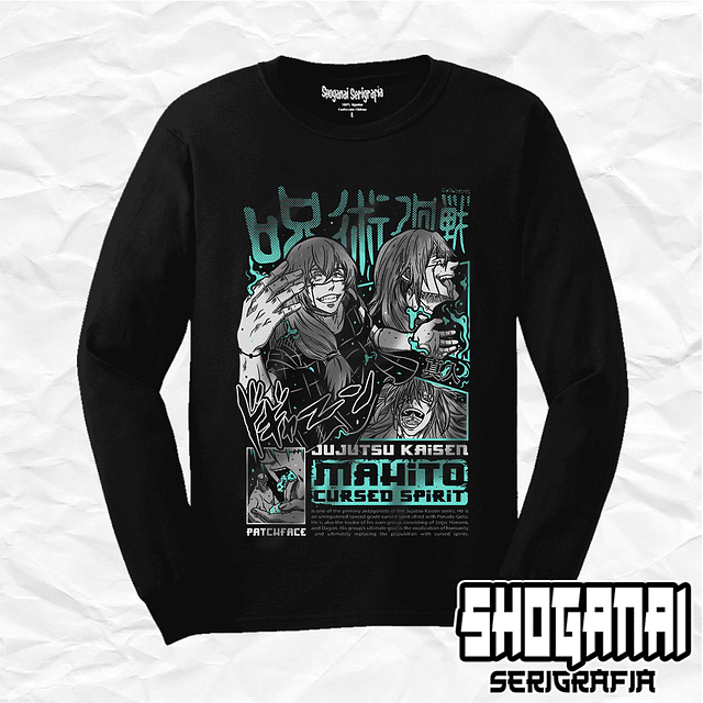 Mahito - Jujutsu Kaisen JJK33 / Polera manga larga