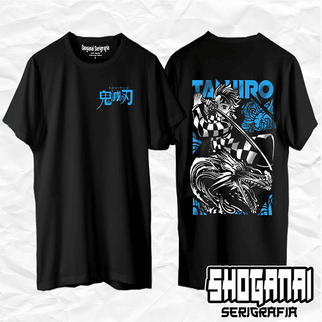 Kamado Tanjiro - Kimetsu No Yaiba KNY01 / Polera manga corta