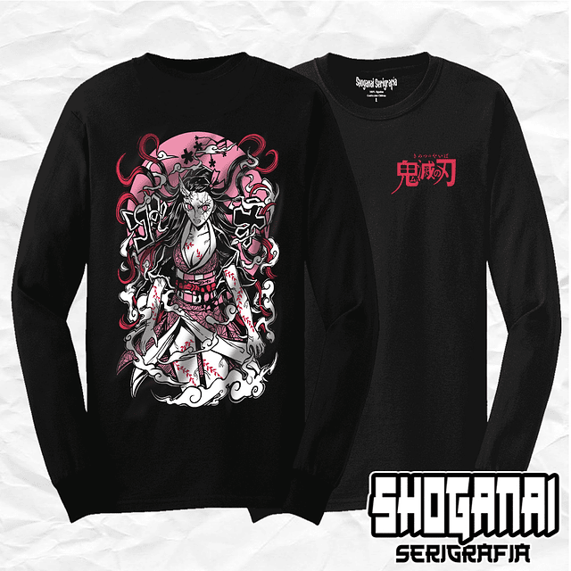 Kamado Nezuko - Kimetsu No Yaiba KNY02 / Polera manga larga