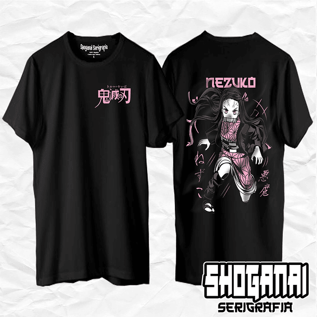 Nezuko - Kimetsu No Yaiba KNY14 / Polera manga corta