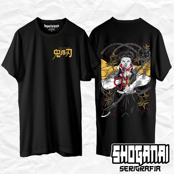 Gyomei Himejima - Kimetsu No Yaiba KNY15 / Polera manga corta 1