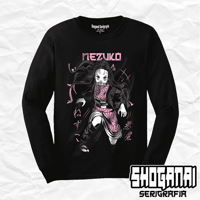 Nezuko - Kimetsu No Yaiba KNY14 / Polera manga larga