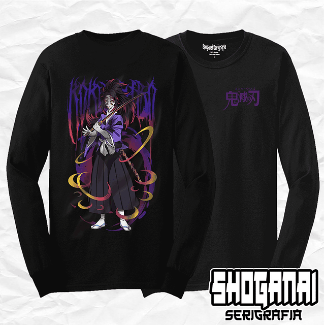 Kokushibo - Kimetsu No Yaiba KNY10 / Polera manga larga