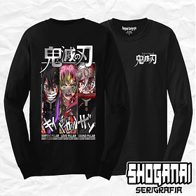 Obanai, Mitsuri y Uzui - Kimetsu No Yaiba KNY19 / Polera manga larga