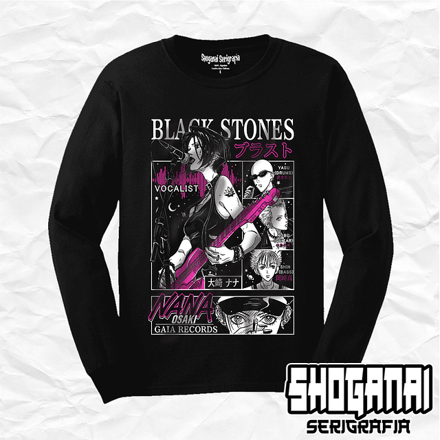 Black Stones - Nana NANA01 / Polera manga larga