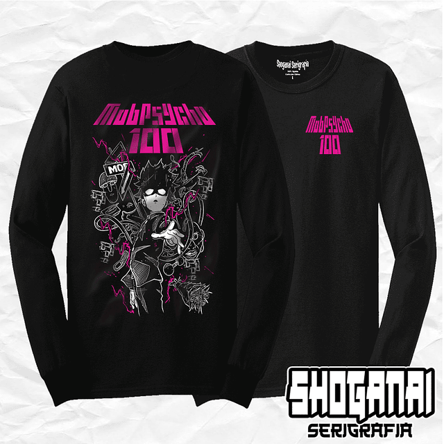 Shigeo Kageyama MOB - MOB Psycho 100 MP02 / Polera manga larga