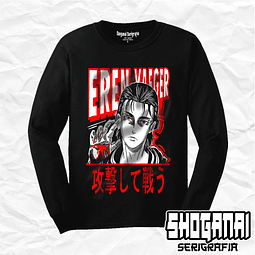 Eren - Shingeki No Kyojin SNK01 / Polera manga larga