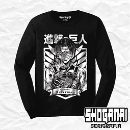 Levi Ackerman - Shingeki No Kyojin SNK02 / Polera manga larga