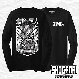 Levi Ackerman - Shingeki No Kyojin SNK02 / Polera manga larga