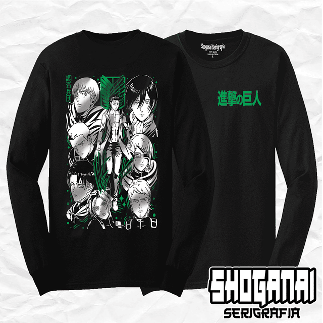 Legión de Reconocimiento - Shingeki No Kyojin SNK04 / Polera manga larga