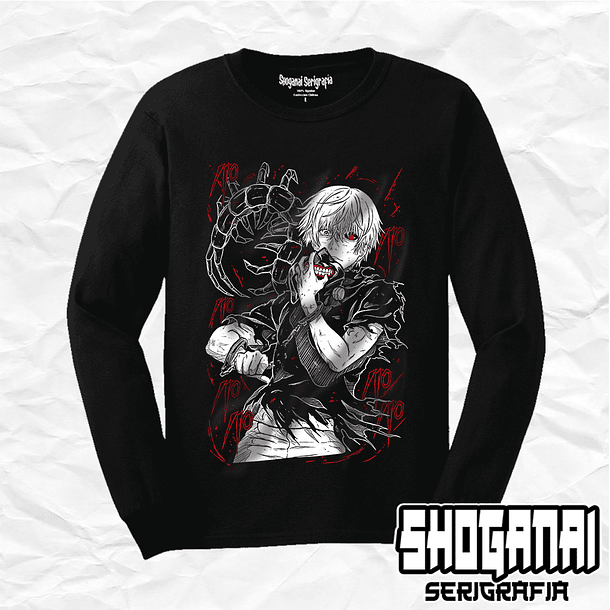 Ken Kaneki - Tokyo Ghoul TG01 / Polera manga larga 1