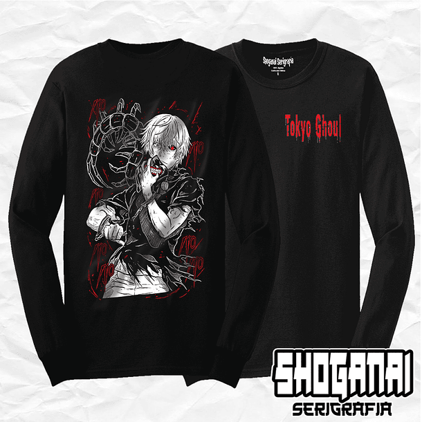 Ken Kaneki - Tokyo Ghoul TG01 / Polera manga larga 1