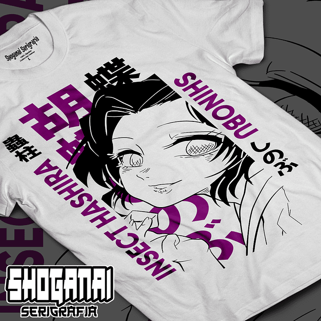 Shinobu Kocho - Kimetsu No Yaiba KNY42 / Polera manga corta