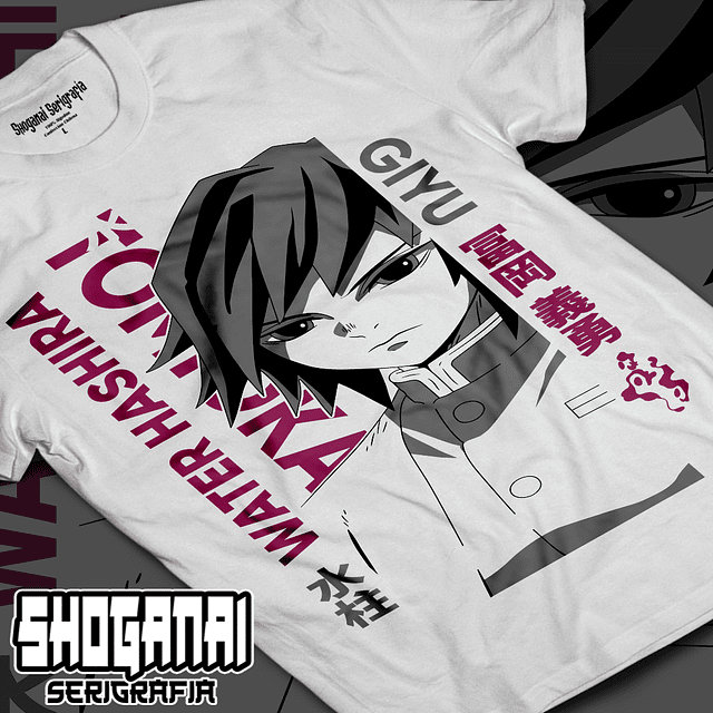 Giyu Tomioka - Kimetsu No Yaiba KNY43 / Polera manga corta