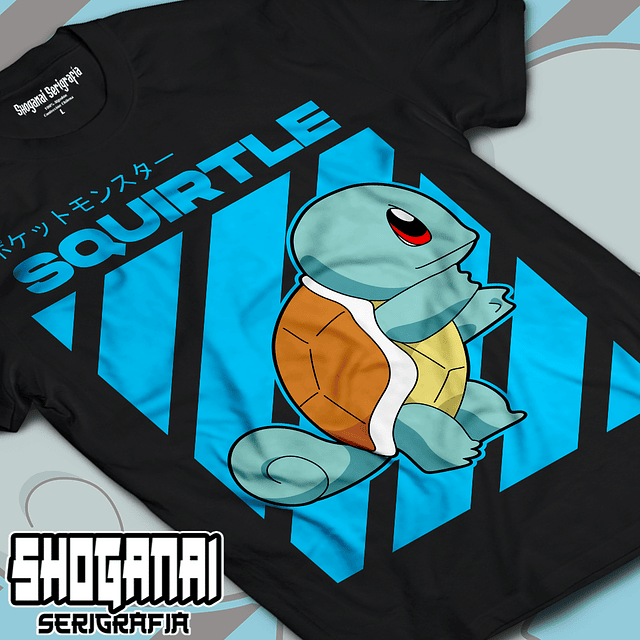 Squirtle- Pokemon PKM08 / Polera manga corta