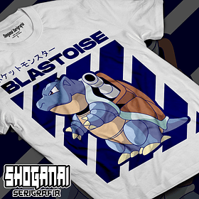 Blastoise - Pokemon PKM10 / Polera manga corta