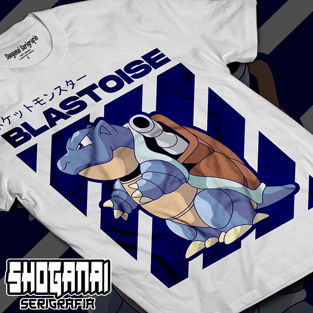 Blastoise - Pokemon PKM10 / Polera manga corta