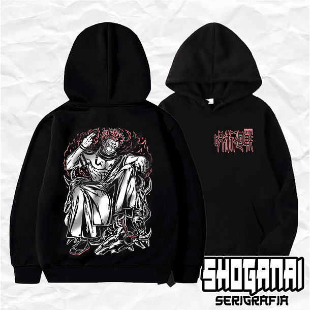 JJK10 Ryomen Sukuna - Jujutsu Kaisen / Hoddie - Poleron Canguro 1