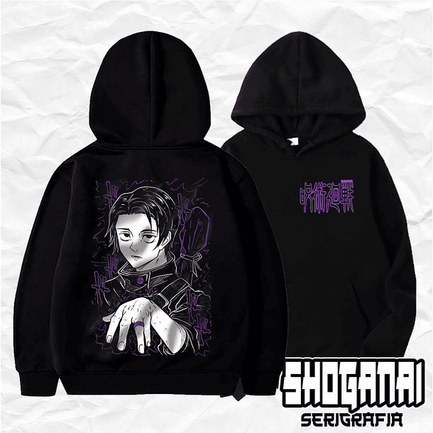 JJK20 Yuta Okkotsu - Jujutsu Kaisen / Hoddie - Poleron Canguro 1