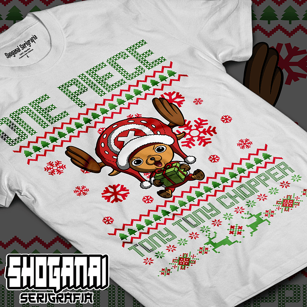 OP07 Tony Tony Chopper Navidad - One Piece / Polera manga corta 2