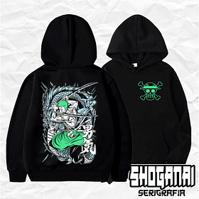 OP09 Roronoa Zoro - One Piece / Hoddie - Poleron Canguro