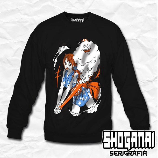 OP11 Nami - One Piece / Crewneck - Poleron Polo 1