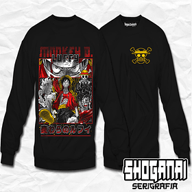 OP17 Monkey D. Luffy - One Piece / Crewneck - Poleron Polo