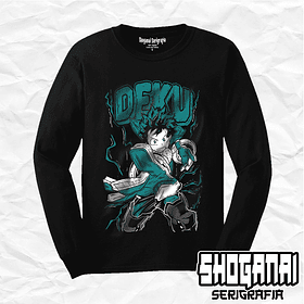 BNH02 Deku / Izuku Midoriya - Boku No Hero / Polera manga larga