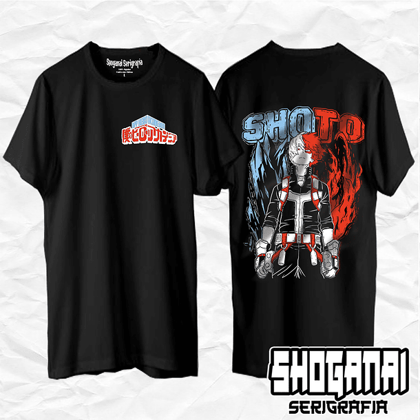 BNH04 Shoto / Shoto Todoroki - Boku No Hero / Polera manga corta 1